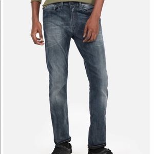 Slim Hyper Stretch Jeans men's W34 L36 express pants grey